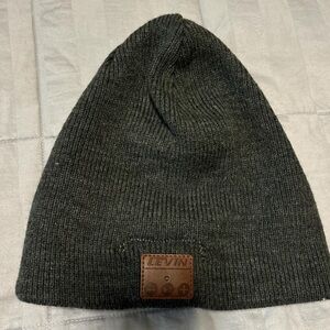 Levin Dark Gray Knit Beanie
